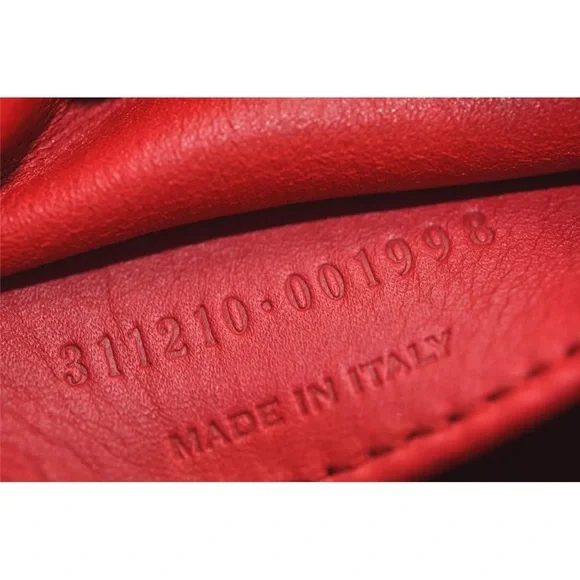 YVES SAINT LAURENT Cabas 2Way Shoulder Tote Bag Leather Red - Picture 11 of 11